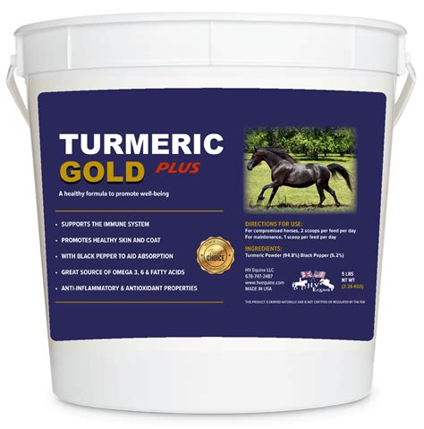 Turmeric Gold Plus 5 LBS - HV Equine LLC