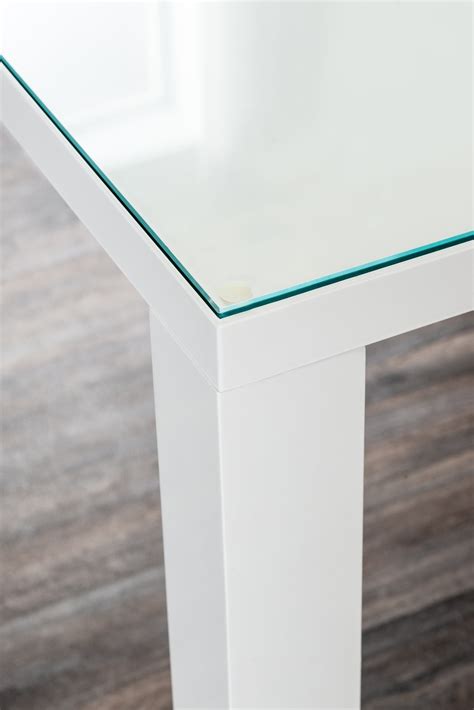 Small Tempered Glass Dining Table Protector | Furniturebox