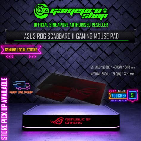 ASUS ROG Scabbard II Gaming Mouse Pad - GamePro Shop