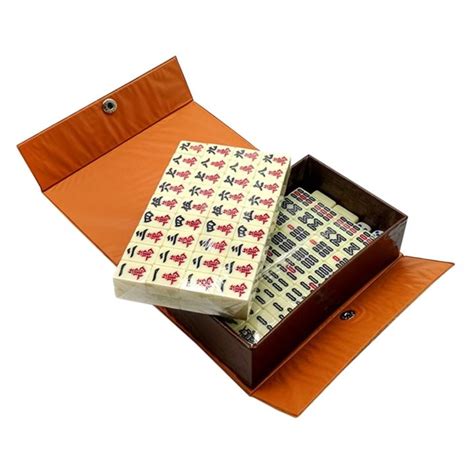 Mahjong Game Set Chinesemini Jongg Traditional Tiles Portable Majiang Sets Jong Travel Board Kit ...