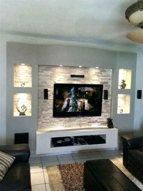 55 Modern TV Stand Design Ideas For Small Living Room - Matchness.com | Cheap living rooms ...