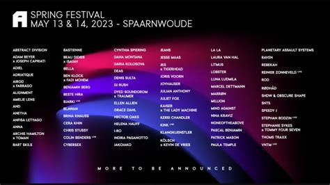 Awakenings Spring Festival announces its line up for 2023 - Festival Season