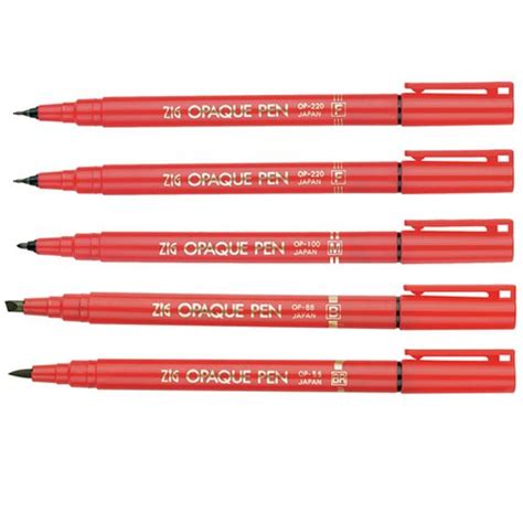 Zig Opaque Pens, Red Opaque Markers | SpiralBinding