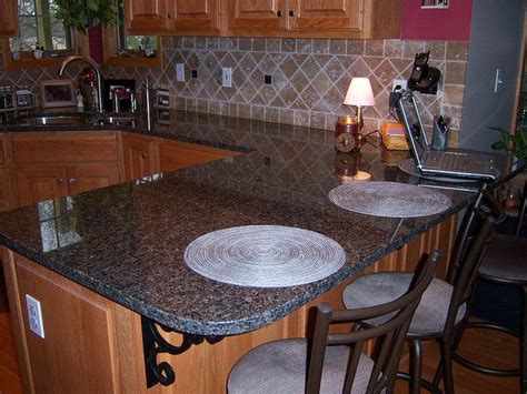 Autumn Brown Granite Kitchen Countertop | Mission style kitchens ...