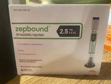 FDA Approved Zepbound Tirzepatide Injection, 2.5 mg AUSTRALIA DELIVERY at Rs 17000/vial ...