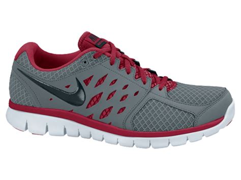 Nike Mens Flex 2013 Running Shoes - Cool Grey/Black/Gym Red ...