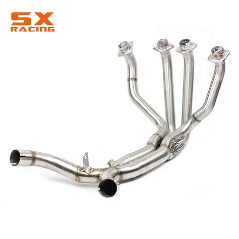 Motorbike Full System Front Exhaust Header Link Pipe Stainless Steel Tube For KAWASAKI Z1000 ...