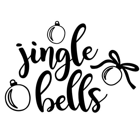 jingle bells, christmas free svg file - SVG Heart