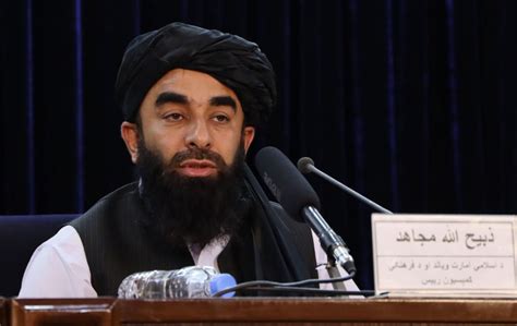 Taliban spokesperson Zabihullah Mujahid holds press conference - The Asia Today