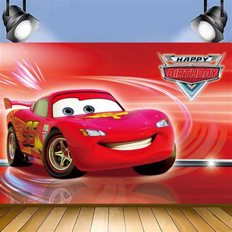 Cars Theme Photography Background Racing Theme Party Banner Decoration Supplies for Kids ...