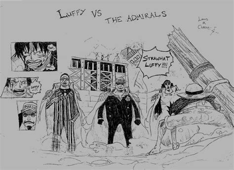 Luffy Vs The Admirals by LevisXClean - Fanart Central