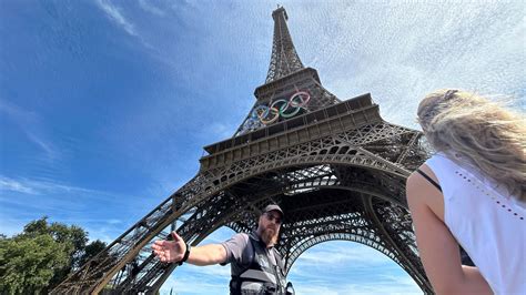 Paris Olympics: Video shows man climbing Eiffel Tower - prompting evacuation hours before ...