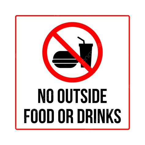 No Food Or Drink Clipart Image