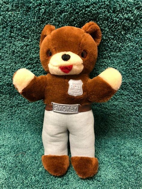 Smokey The Bear Plush Stuffed Animal Vintage Toy | Plush stuffed ...