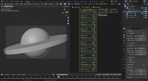 Customizable Black Hole Simulation 3D model animated | CGTrader