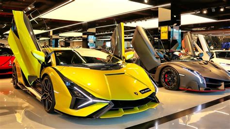 $200 Million Supercar Collection at F1RST MOTORS DUBAI: Lamborghini SIAN, VENENO, BUGATTI DIVO ...