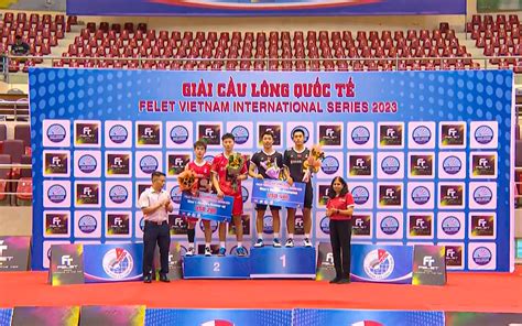 Cặp VĐV Văn Hải - Vân Anh giành Á quân giải cầu lông "FELET Vietnam International Series 2023"