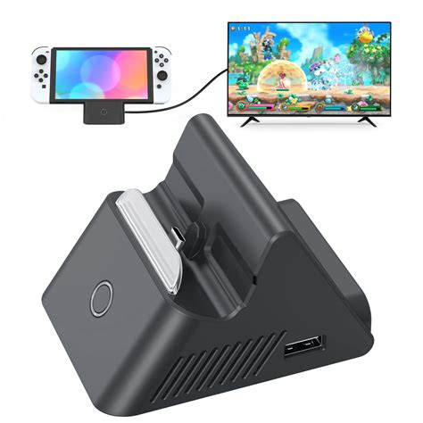 HEYSTOP Switch Dock for Nintendo Switch/OLED Model with HD HDMI, Portable Switch Docking Station ...