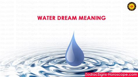 Dreaming of Water: Meaning, Interpretation and Dream Symbolism