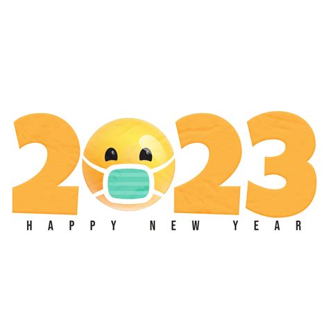 Free 2023 Happy new year with emoji icon 16589300 PNG with Transparent ...