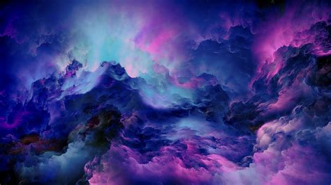 1600x900 Resolution Colorful Clouds Abstract 4K 1600x900 Resolution Wallpaper - Wallpapers Den