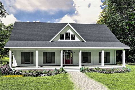 Plan 25016DH: 3-Bed One-Story House Plan with Decorative Gable ...