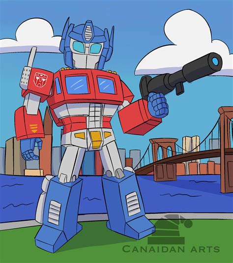 Optimus Prime My Art Style by Canaidanarts on DeviantArt