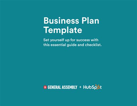 Business Plan Template | HubSpot & General Assembly