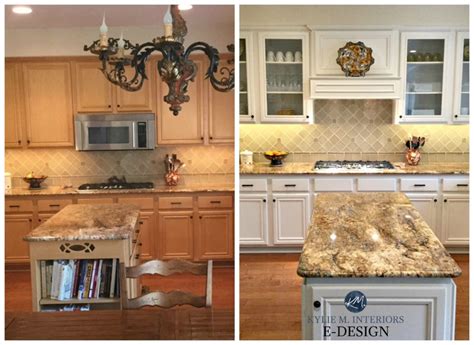 EDesign: Painted Maple Cabinets - A Gorgeous Off-White Makeover! - Kylie M Interiors