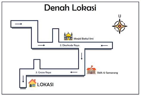 Cara Buat Denah Lokasi Rumah Kumpulan Tips - Riset