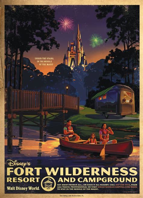 Walt Disney World Hotels and Resort Posters - Fort Wilderness | Disney fort wilderness resort ...