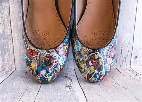 Marvel Shoes Marvel Comics Geek Shoes Cosplay Shoes | Etsy