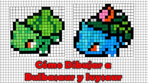 Cómo Dibujar a Bulbasaur y Ivysaur en Pixel Art! Tutorial PASO A PASO ...