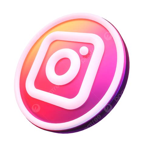 Instagram Icon 3d, Instagram, Icon, 3d PNG Transparent Clipart Image ...