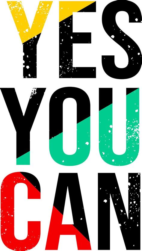 Yes you can. Inspirational Quotes. typography design. Vector typography for home decor, t shirts ...