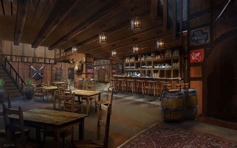 Tavern Interior, Simon Scales on ArtStation at https://www.artstation ...