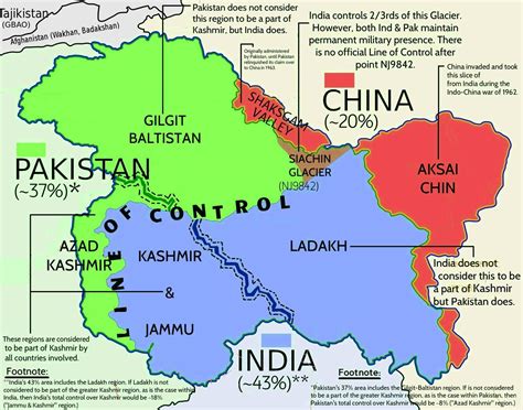 Maptitude — Control of Kashmir | Geography lessons, Geography map, General knowledge facts