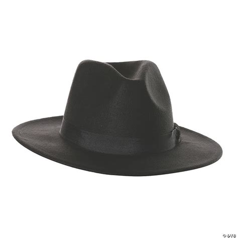 Adult Black Fedora Hat