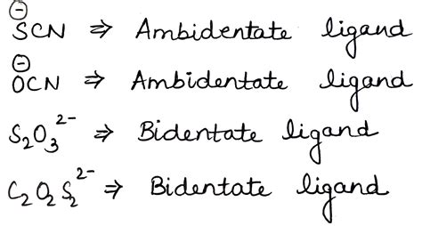 Find the number of ligand(s) which is/are ambidentate and bidentate.overset{ominus}{S}CN ...