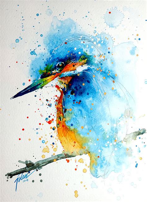 Colorful Splashed Watercolor Animals Paintings – Fubiz Media