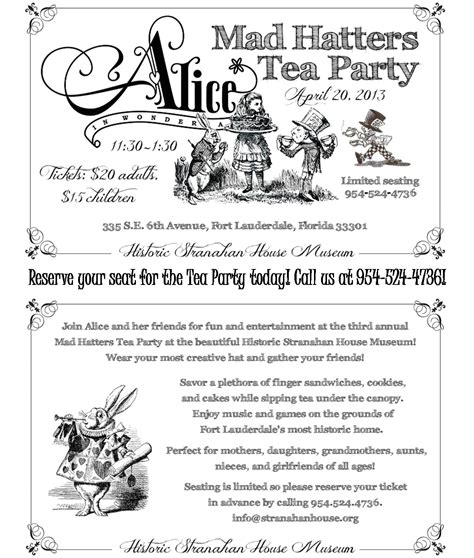 Mad Hatters Tea Party Invitations Free Templates | wmmfitness