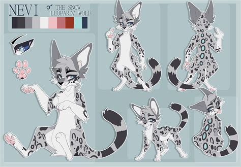 Fursona Ref Sheet Template