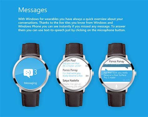 Microsoft Smartwatch Features Cortana and HERE Maps on a Circular Body ...