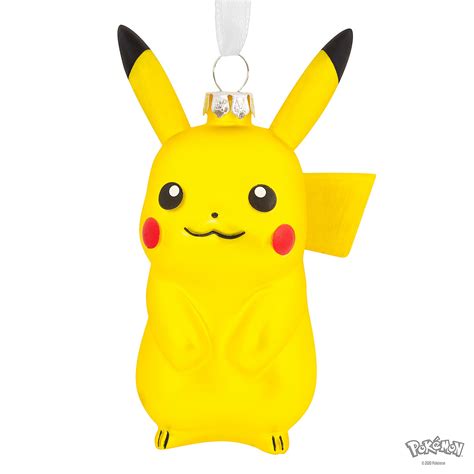 Pokemon Pikachu Glass Ornament