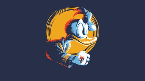 1366x768 Donald Duck Minimal Art 4k Laptop HD ,HD 4k Wallpapers,Images ...