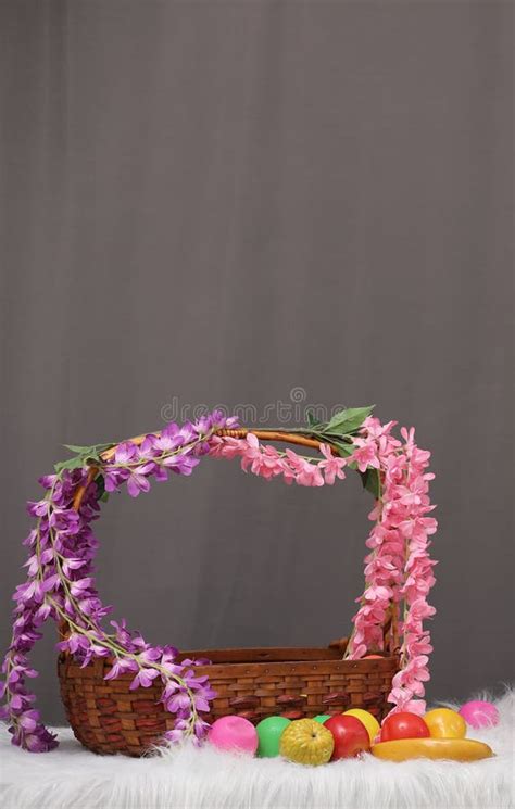 Baby Photoshoot basket stock photo. Image of studio - 265520938