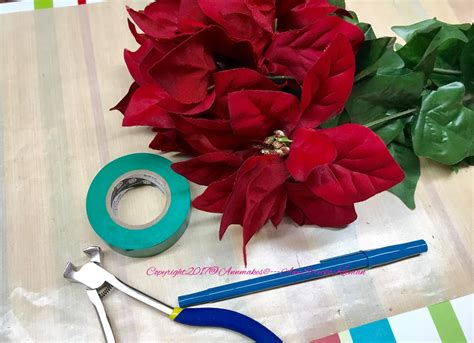 Annmakes®: Easy DIY Poinsettia Pen Bouquet