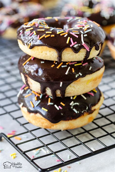 Homemade Oven Baked Donuts (Chocolate Frosted) - Healthy Life Trainer