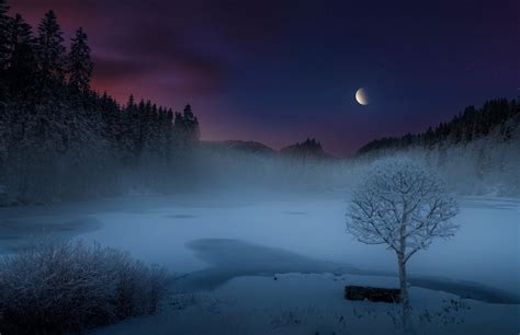 Winter Moonlight Wallpapers - Wallpaper Cave