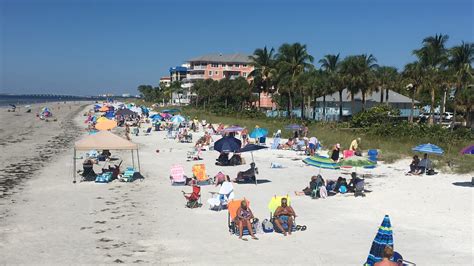 Hundreds of people return to water, including Fort Myers Beach